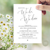 Bevor wir essen, essen wir Hochzeit Probe Dinner Einladung