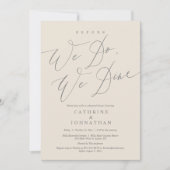 Bevor wir essen, essen wir Hochzeit Probe Dinner Einladung (Vorderseite)