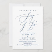 Bevor wir "I Do" sagen, Hochzeit Probe Dinner Einladung (Vorderseite)