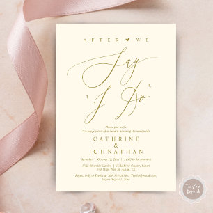 Bevor wir "I Do" sagen, Hochzeit Probe Dinner Einladung