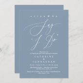 Bevor wir "I Do" sagen, Hochzeit Probe Dinner Einladung (Vorne/Hinten)