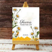 Bevorzugen Sie Sign Mama, um Honeycomb White Daisy Poster