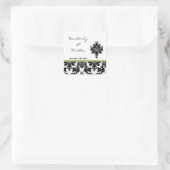 Bevorzugen Sie Sticker Black Green Damask Spitzen (Tasche)