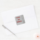Bevorzugen Sie Sticker Modernes Gray Damask Spitze (Umschlag)