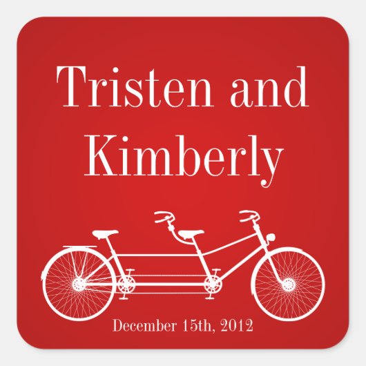 Bevorzugen Stickers Whimsical Crimson Red Double B (Vorderseite)