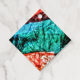 Bevorzugen Tags abstrakt Streifen gerecycelt Kunst Geschenkanhänger