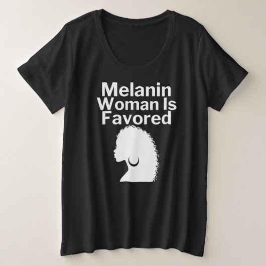 Bevorzugt Große Größe T-Shirt (Design vorne)