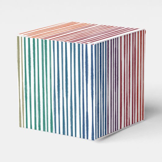 Bevorzugte Boxen Watercolor Rainbow Strip Geschenkschachtel (Vorderseite)