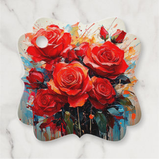 Bevorzugte Tag - Die Rote Rosen Geschenkanhänger