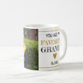 Bevorzugtes Grandchild Custom Foto Kaffeetasse (VorderseiteRechts)