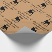 Bevorzugtes Mops-benutzerdefiniertes Wrapping-Papi Geschenkpapier (Ecke)