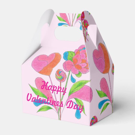 Bevorzugung Box Lollipop-Blume Geschenkschachtel (Rückseite)