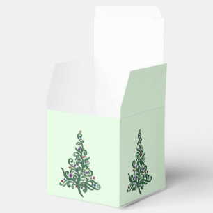 Bevorzugung/Geschenkboxen - grüner blühender Geschenkschachtel