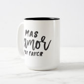 Bevorzugungs-Kaffee-Tasse Mas Amor Por Zweifarbige Tasse (Vorderseite Links)