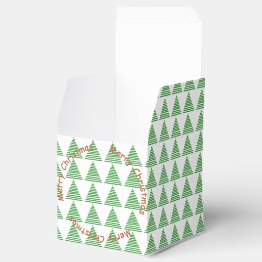Bevorzugungsbox - Graphic Trees with Text Circle Geschenkschachtel (Geöffnet)