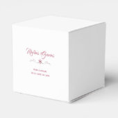Bevorzugungsbox - Rosa Blume Geschenkschachtel (Rückseite)