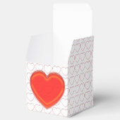 Bevorzugungsbox - Rotes Herz mit Initialen Geschenkschachtel (Geöffnet)