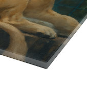 Bewachte Erholung - Löwenparade im Heiligtum Schneidebrett (Ecke)