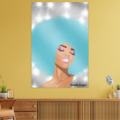 Bewachte Leinwand (Insitu (Wohnzimmer))