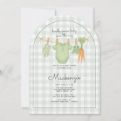 Bewachter Babyduschenarm Einladung (Vorderseite)