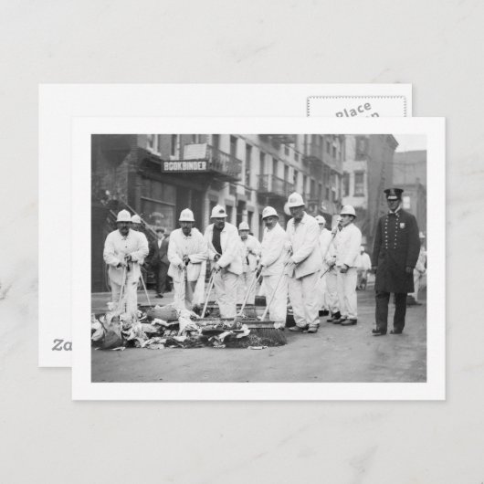 Bewachter Müll, 1911 Postkarte (Vorne/Hinten)