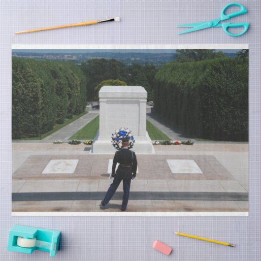 Bewachung der unbekannten Soldaten-Dekoupage Seidenpapier (Basteln)