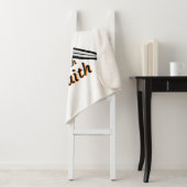 Bewaffnet mit religiösem biblischem Zitat Sherpadecke (Beispiel)