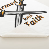 Bewaffnet mit religiösem biblischem Zitat Sherpadecke (3/4)