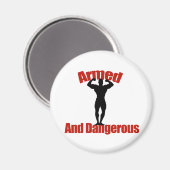 Bewaffnet und gefährlich magnet (Vorderseite/Rückseite)