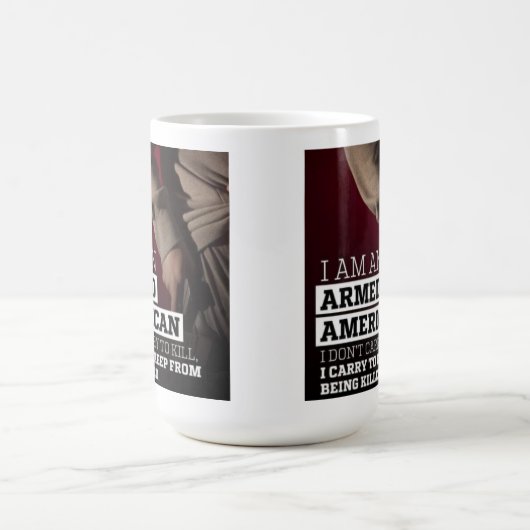 Bewaffnete amerikanische Tasse (Mittel)
