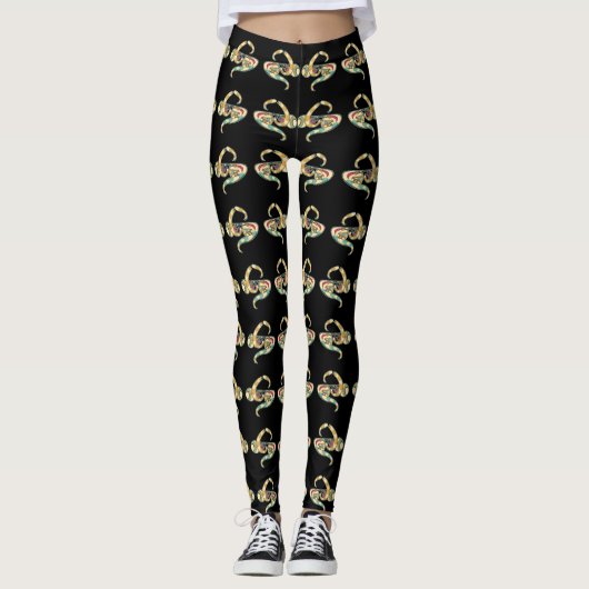 bewaffnete Augen Leggings (Vorderseite)