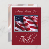 Bewaffnete Kräfte ehren Einladung, Flagge, Rot Einladung (Vorne/Hinten)