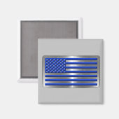 Bewaffnete Kräfte und Strafverfolgung USA Flaggent Magnet (Vorderseite/Rückseite)