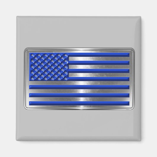 Bewaffnete Kräfte und Strafverfolgung USA Flaggent Magnet (Vorne)