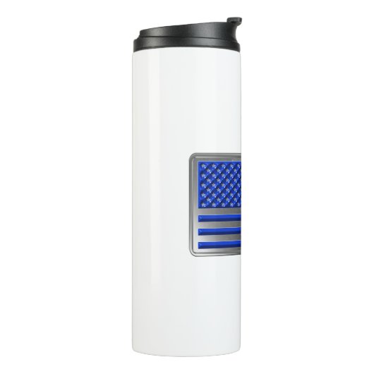 Bewaffnete Kräfte und Strafverfolgung USA Flaggent Thermosbecher (Nach links gedreht)