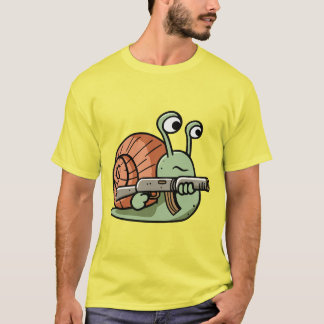 Bewaffnete Schnecke T-Shirt