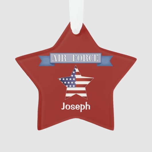 Bewaffnete Streitkräfte Luftwaffe Flag Personalisi Ornament (Vorderseite)
