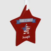Bewaffnete Streitkräfte Luftwaffe Flag Personalisi Ornament (Vorderseite)