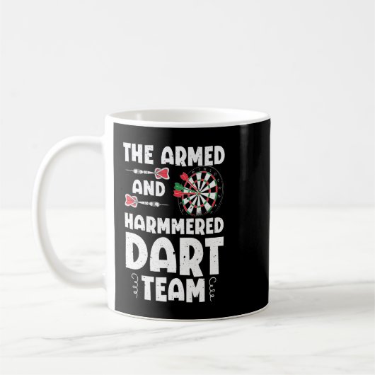 Bewaffnete und Hammermattteam-Quotenspiele Kaffeetasse (Links)