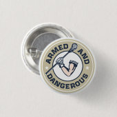 Bewaffneter und gefährlicher lockerer Knopf Button (Vorne & Hinten)