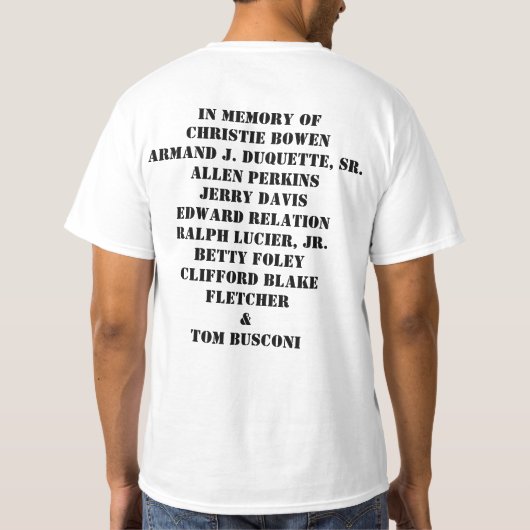 Bewaffnetes Chemo Ninja T-Shirt (Rückseite)