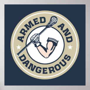 Bewaffnetes und gefährliches Plakat