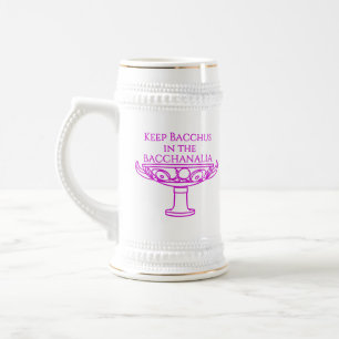 Bewahre Bacchus in der Bacchanalia-Tasse Bierglas
