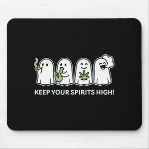 Bewahre deine Srits hoch Geist raucht Gras Hallowe Mousepad