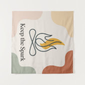 Bewahre den Funken Wandteppich (Vorderseite (Horizontal))