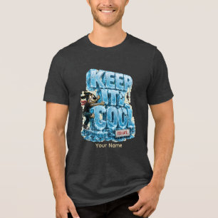 Bewahre einen kühlen Kopf Lustiges Spreadsheet-Hum Tri-Blend Shirt