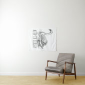 Bewahre Eleganz Schwan Wandteppich (Beispiel (Horizontal))