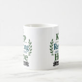 Bewahre Hoffnung Bibelversatz Zitat Kaffeetasse (Mittel)