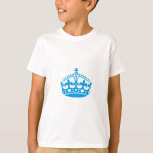 Bewahre Ruhe blaue Siegskrone T-Shirt