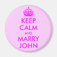 Bewahre Ruhe und heirate John Magnet